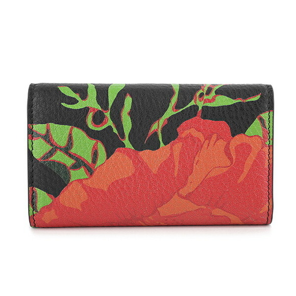 Balenciaga Key Case Papier Black Multicolor - Picture 2 of 9